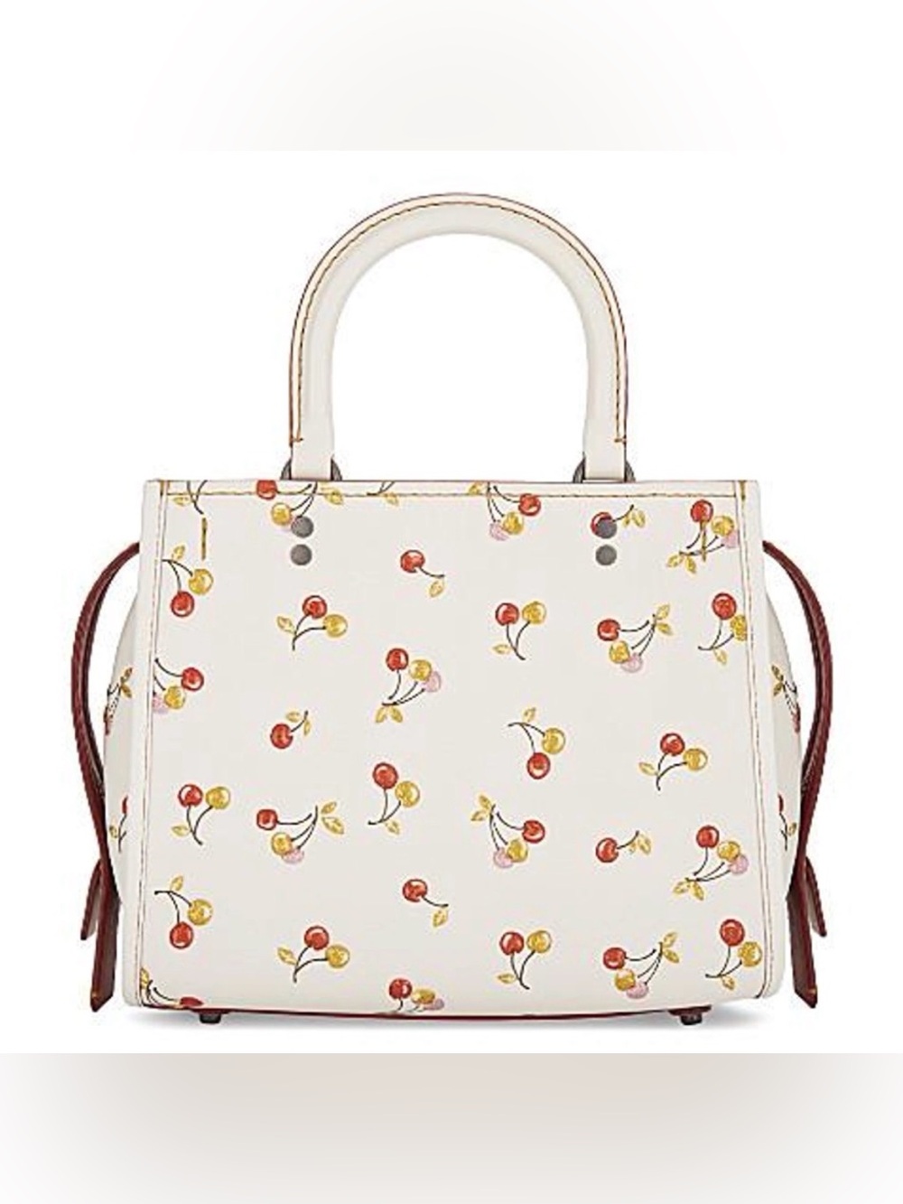 COACH ROGUE 25 CHERRY PRINT SHOULDER BAG IN BP/CHALK - Picture 10 of 10